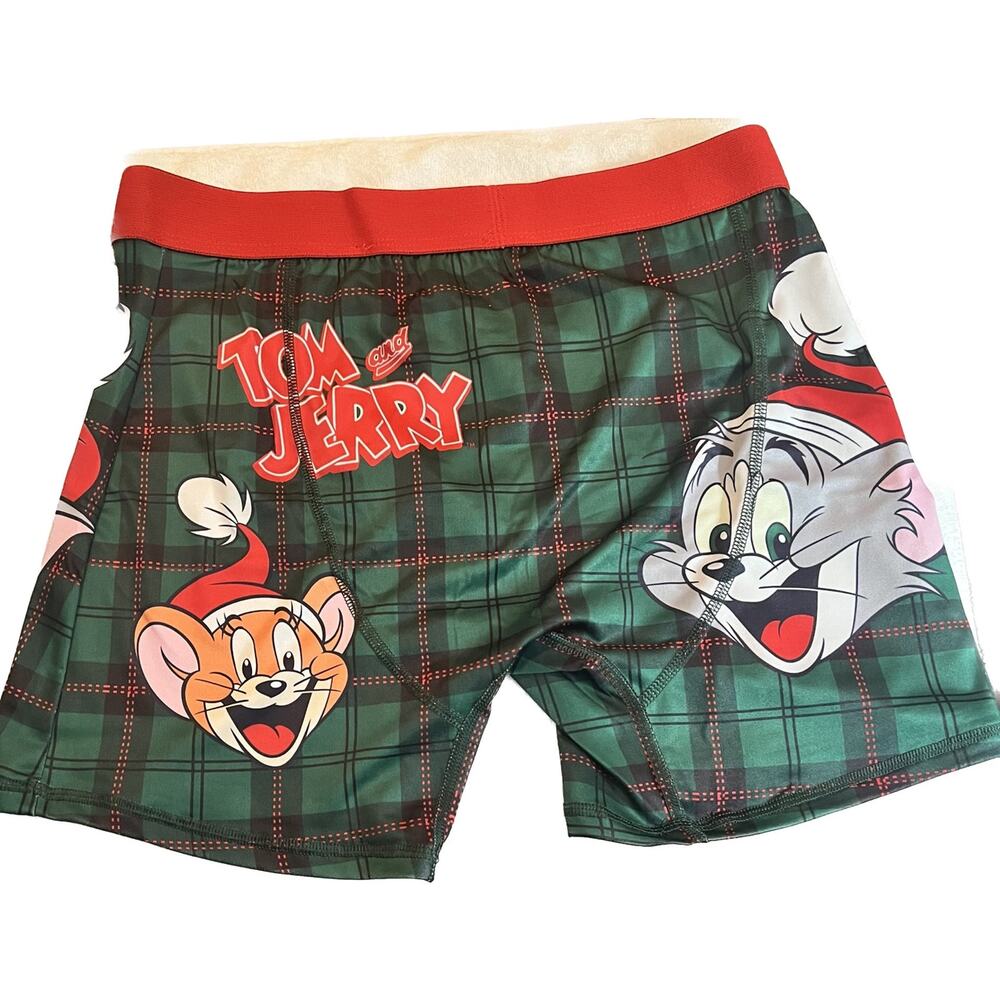 Tom and Jerry Christmas Boxer Briefs - Size Medium